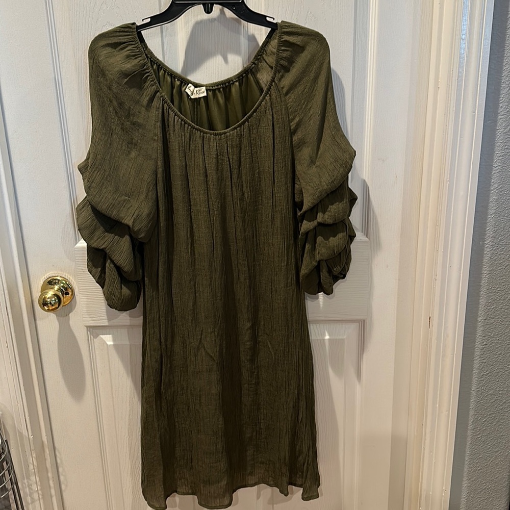 Indigo Rose medium green fall Dress